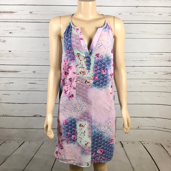 Skies are Blue pink blue mermaid print dress small - Picture 2 of 3